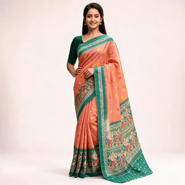 Multicolour_Modal_Silk_Bordered_Saree_For_Women