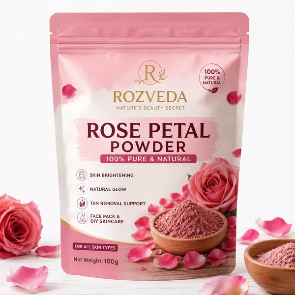 Rozveda_Rose_Petal_Powder_For_Face_Pack_&_Skin_Care