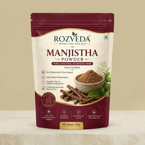 Rozveda_Manjistha_Herbal_Powder_For_Skin_Brightening