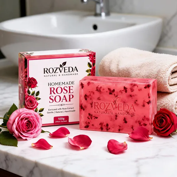 Rozveda_Rose_Extract_Handmade_Bath_Soap