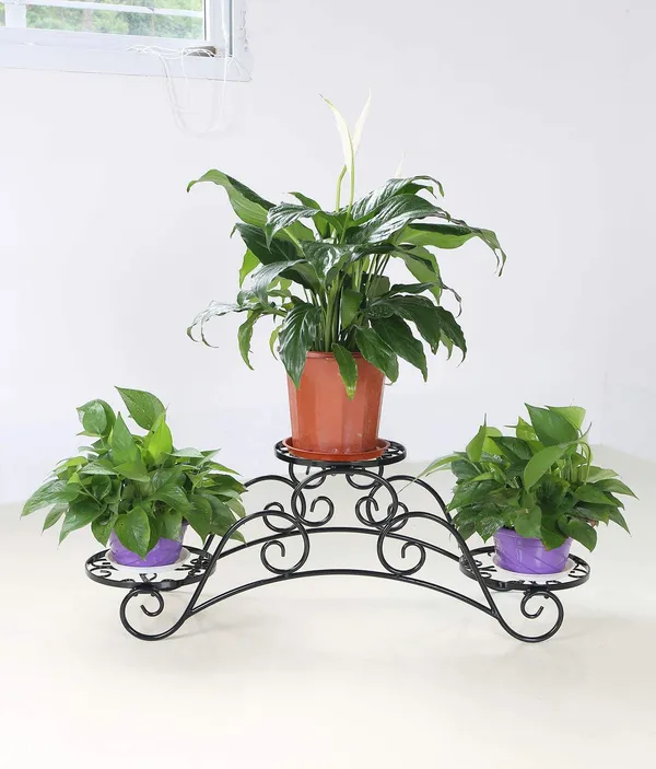 Metal_Arch_Plant_Stand_With_3_Holders