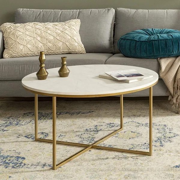 Round_Faux_Marble_Coffee_Table_With_Metal_Base