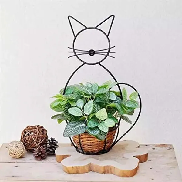Cat_Shape_Metal_Garden_Planter_Stand