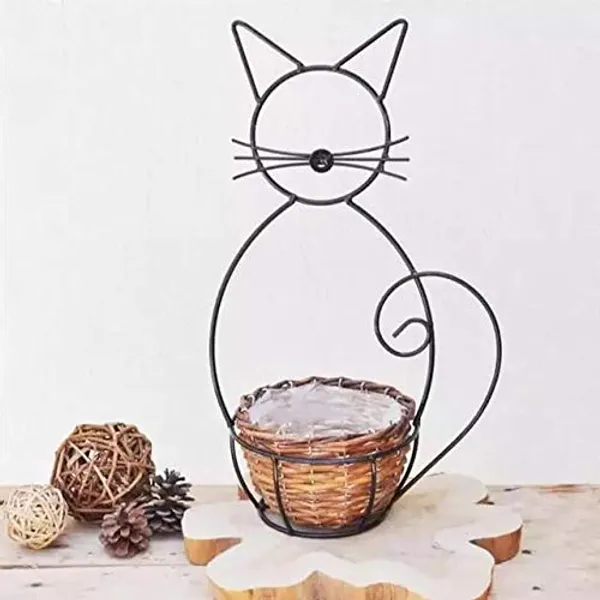 Cat_Shape_Metal_Garden_Planter_Stand