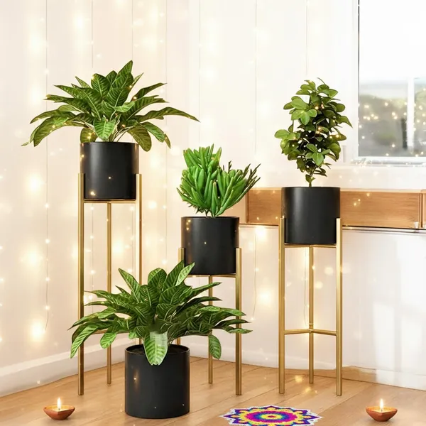 Metal_Plant_Stand_With_Planter_Pot_Set