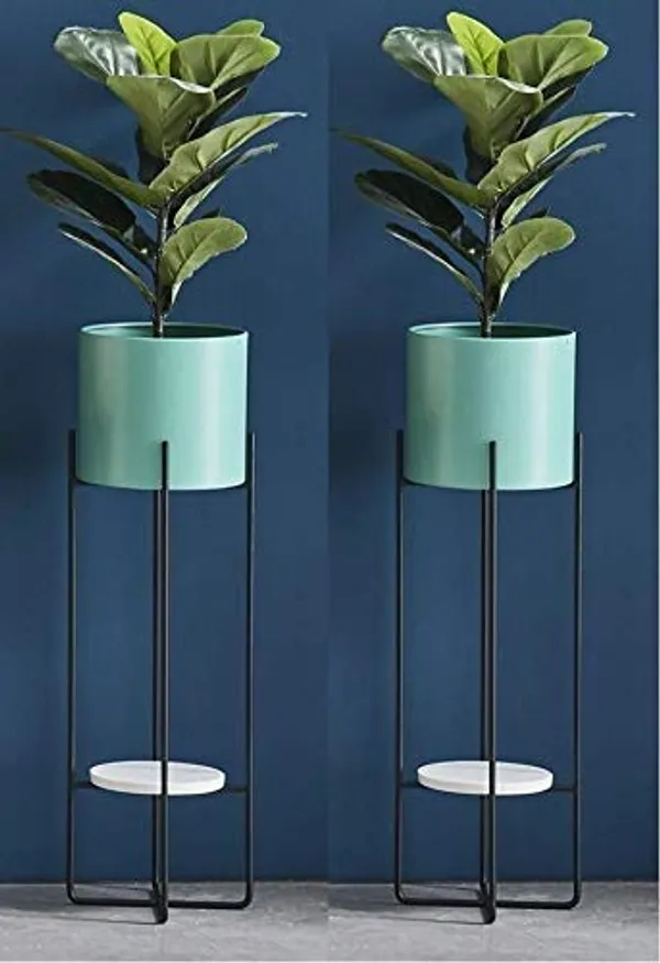 Wrought_Iron_Planter_Stand_With_Flower_Pot
