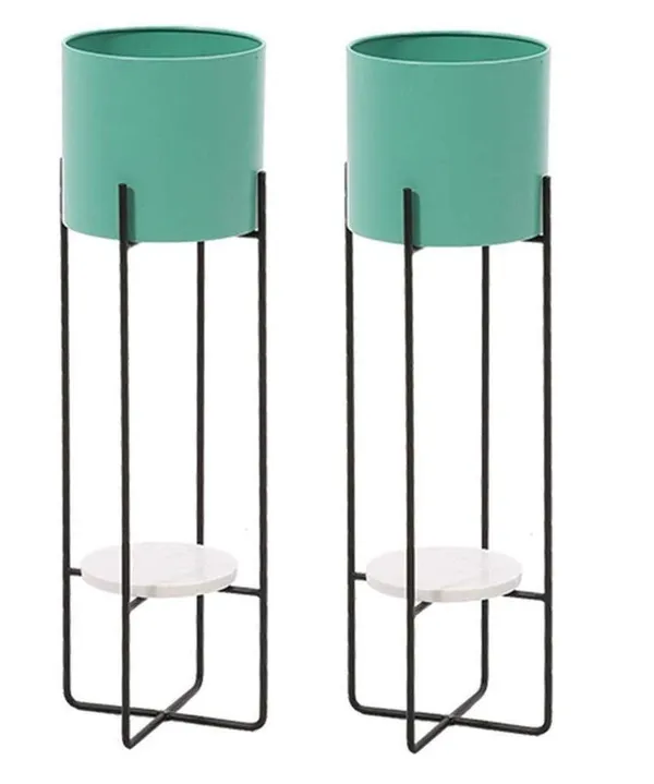 Wrought_Iron_Planter_Stand_With_Flower_Pot
