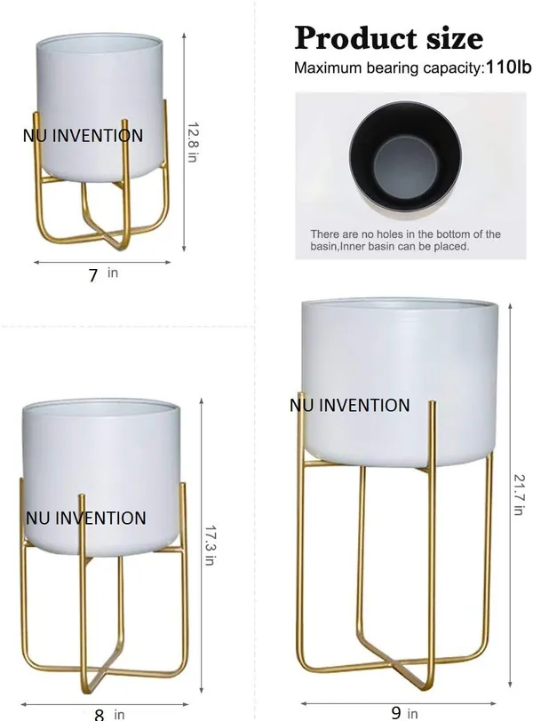 Floor_Standing_Planter_With_Metal_Stand