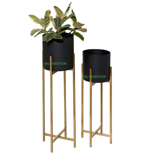 Metal_Planter_With_Stand_Set