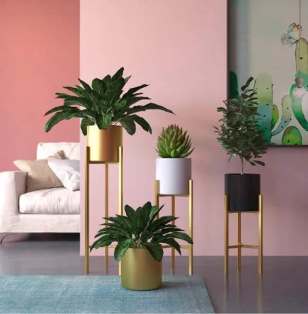 Metal_Plant_Stand_Set_With_Planter_Pots