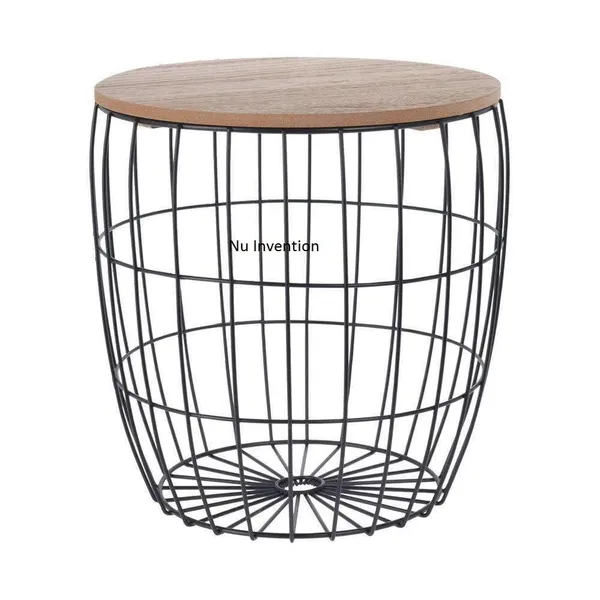 Nesting_Side_Table_With_Wire_Basket