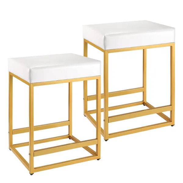 Counter_Height_Bar_Stool_With_Pu_Leather_Backless