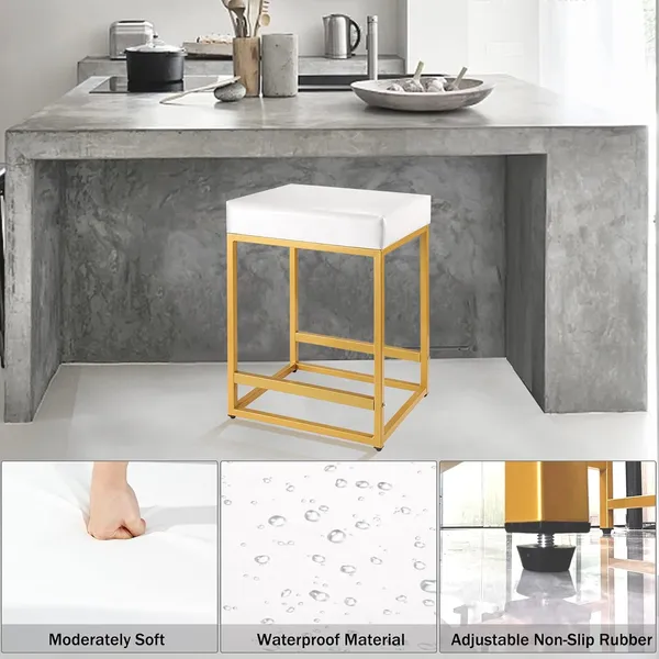 Counter_Height_Bar_Stool_With_Pu_Leather_Backless