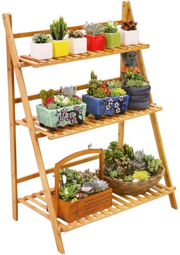 Wooden_Ladder_Plant_Stand_3_Tier