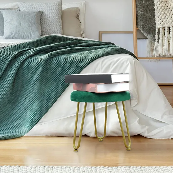 Velvet_Round_Ottoman_With_Metal_Legs