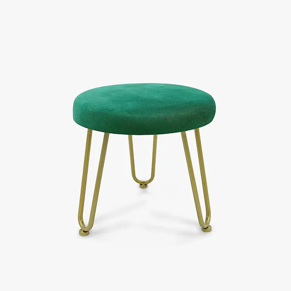 Velvet_Ottoman_Stool_With_Metal_Legs