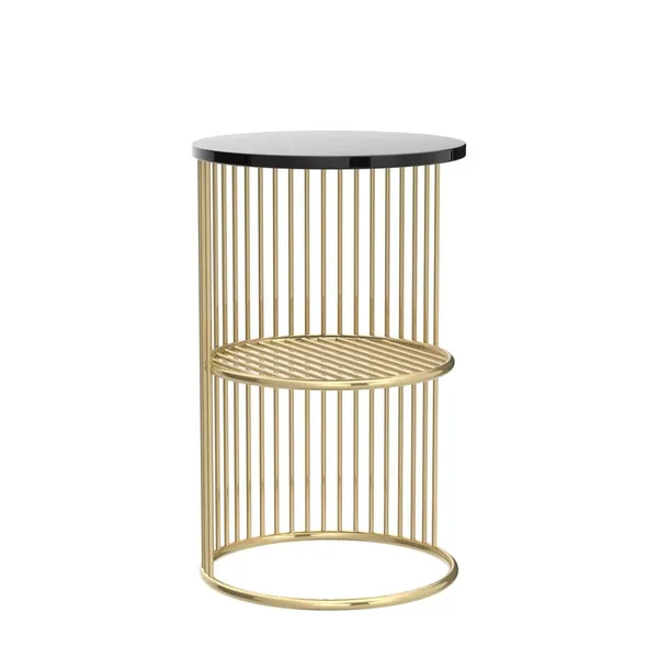 Round_Coffee_Table_With_Iron_Frame_And_Mdf_Top