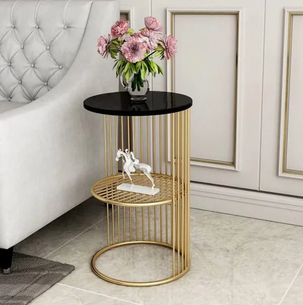 Round_Coffee_Table_With_Iron_Frame_And_Mdf_Top