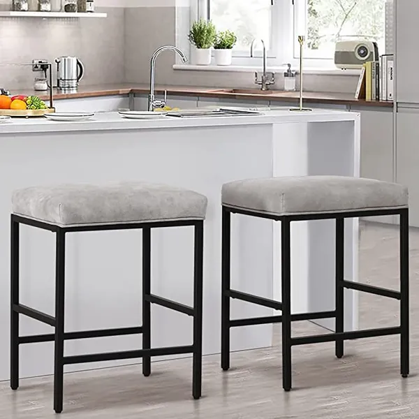 Pub_Stool_With_Steel_Frame_And_Cushion_Set_Of_2