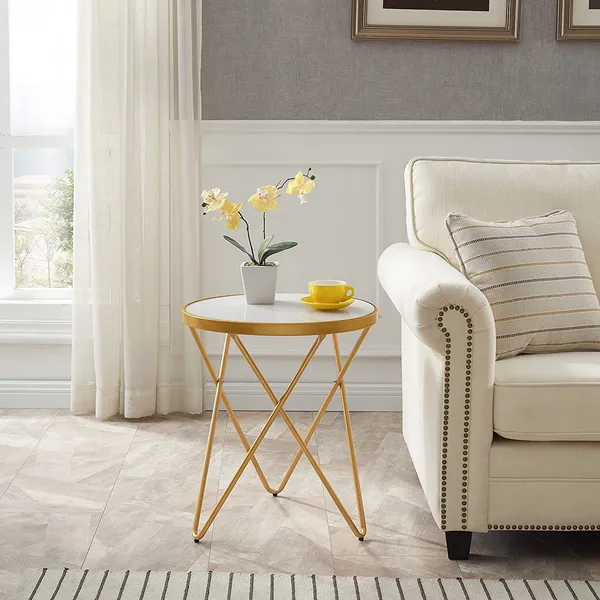 End_Table_With_Metal_Frame_And_Mdf_Top