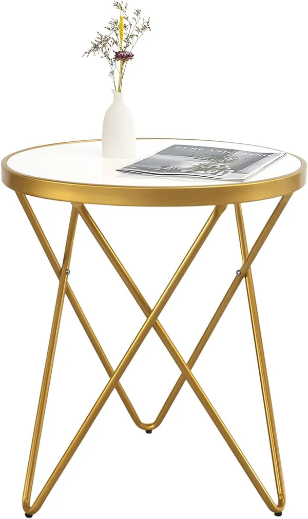 End_Table_With_Metal_Frame_And_Mdf_Top