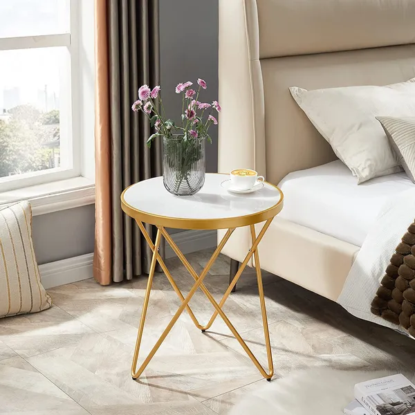 End_Table_With_Metal_Frame_And_Mdf_Top