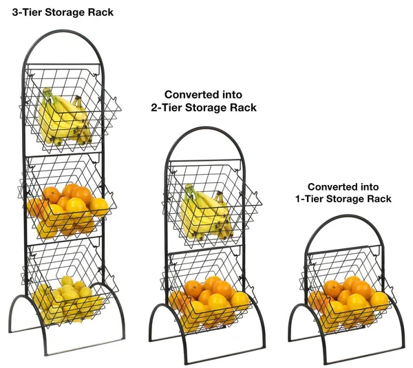 2_Tier_Metal_Wire_Basket_Stand