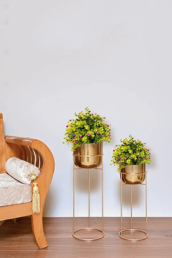 Metal_Floor_Plant_Stand_Set