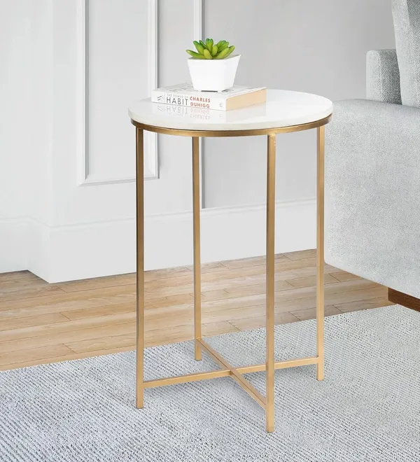 Mdf_Round_Flower_Stand_Table