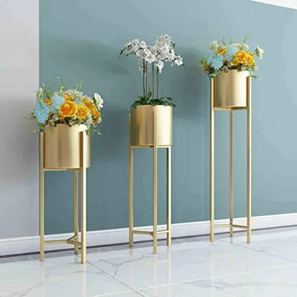 Metal_Floor_Plant_Stand_With_Planter_Pot_Set_Of_4