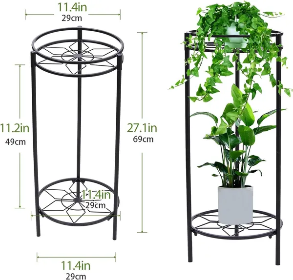 2_Tier_Metal_Plant_Stand
