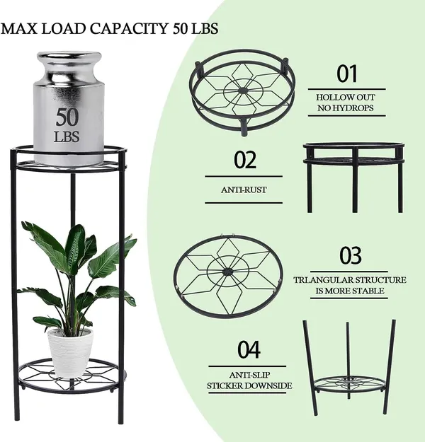 2_Tier_Metal_Plant_Stand
