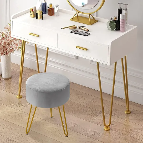 Velvet_Round_Ottoman_With_Metal_Legs