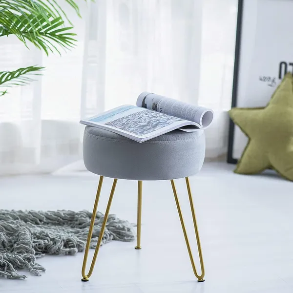 Velvet_Round_Ottoman_With_Metal_Legs