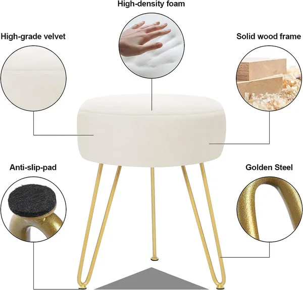 Velvet_Round_Ottoman_With_Metal_Leg