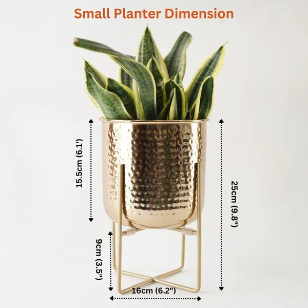 Hammered_Metal_Indoor_Planter_Set_Of_2