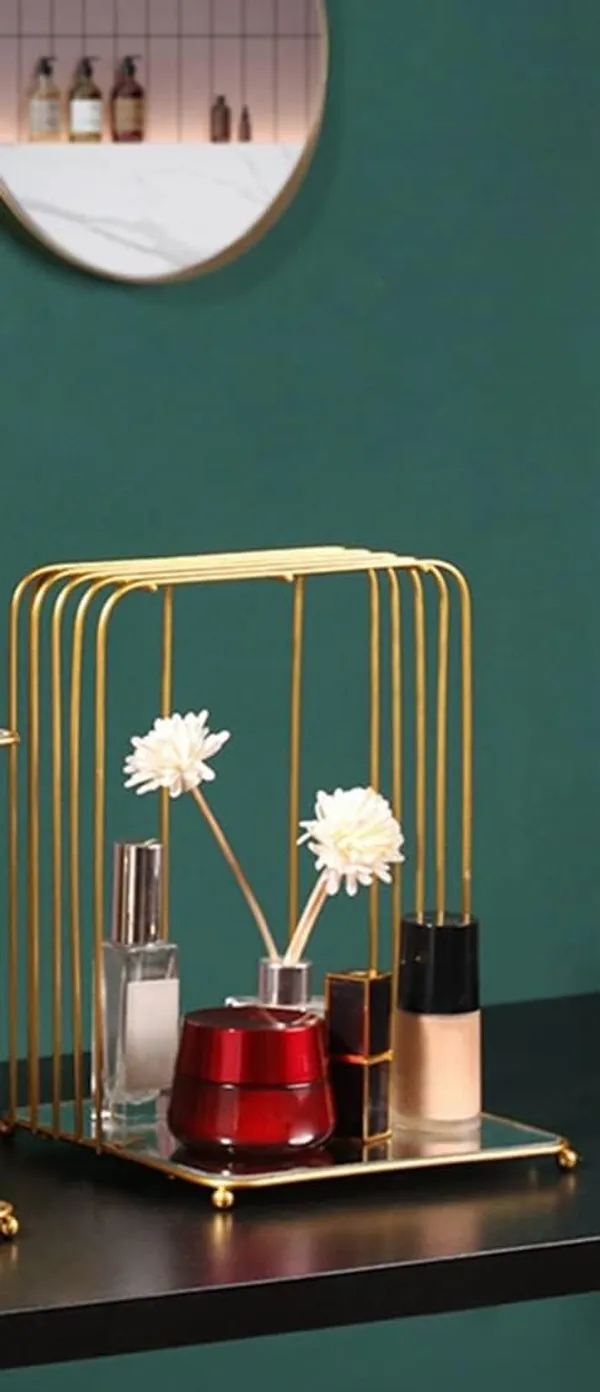 Metal_Perfume_Organizer_2_Tier_With_Mirror_Base
