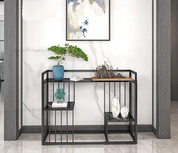 Console_Table_Metal_Rectangle_Console_Table