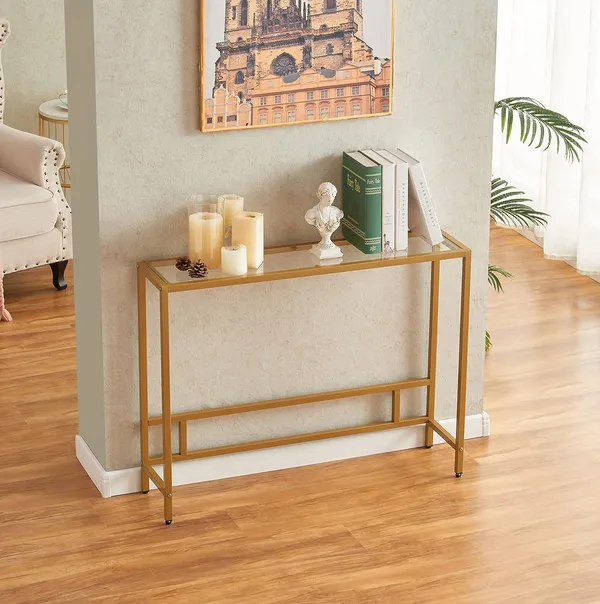 Console_Table_With_Tempered_Glass_And_Metal_Frame
