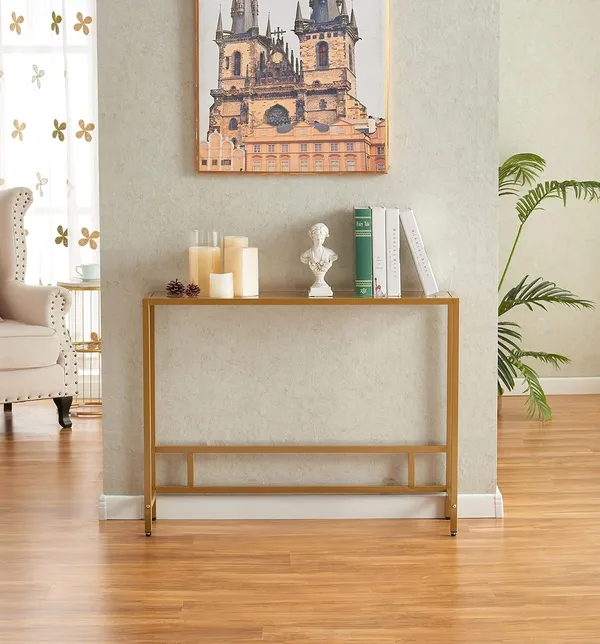 Console_Table_With_Tempered_Glass_And_Metal_Frame