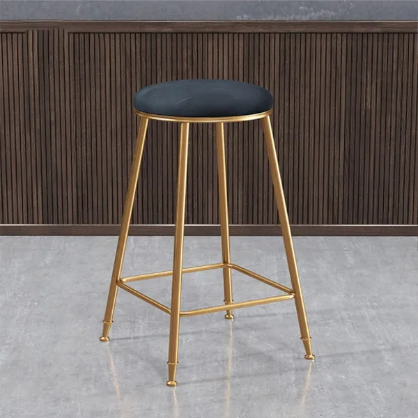 Velvet_Bar_Stool_With_Footrest