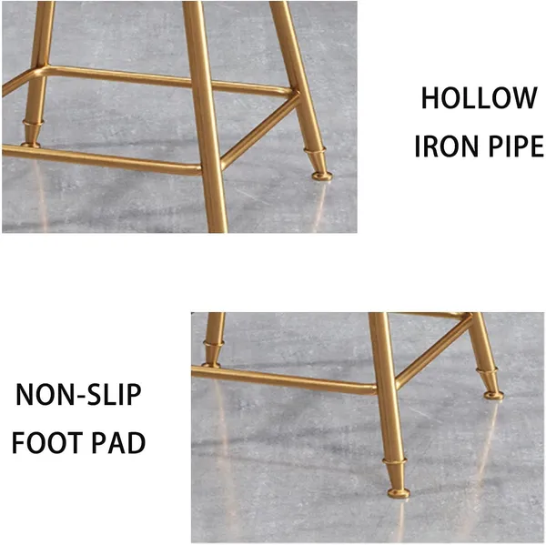 Velvet_Bar_Stool_With_Footrest