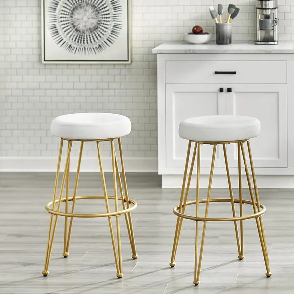 Velvet_Upholstered_Bar_Stool