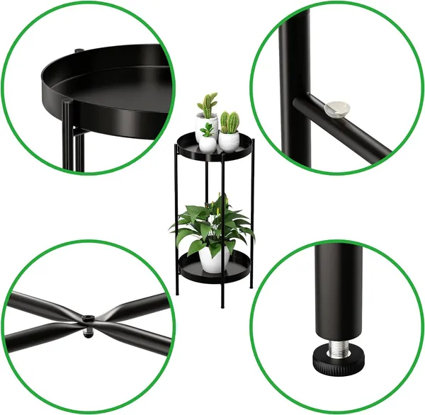2_Tier_Metal_Plant_Stand