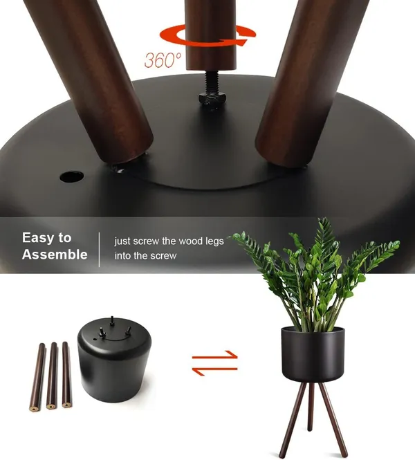 Mid_Century_Metal_Flower_Pot_With_Wood_Legs