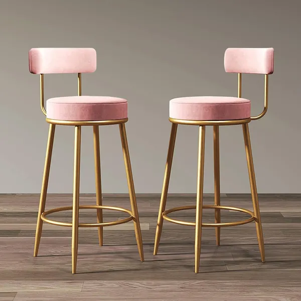 Iron_Velvet_Upholstered_Barstool_With_Back_And_Footrest