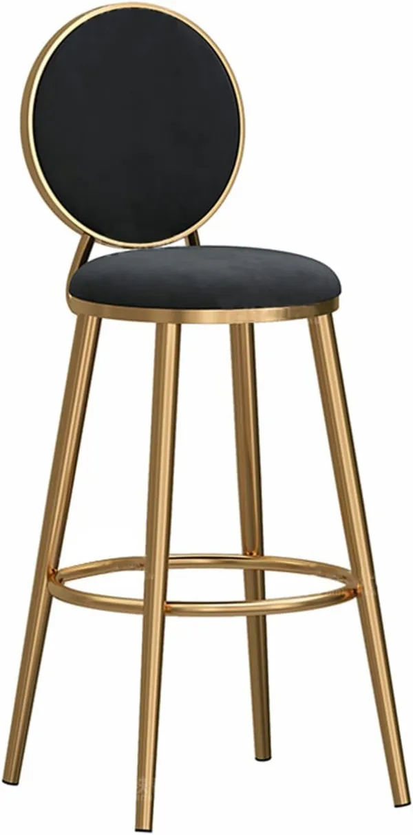 Velvet_Bar_Stool_With_Backrest