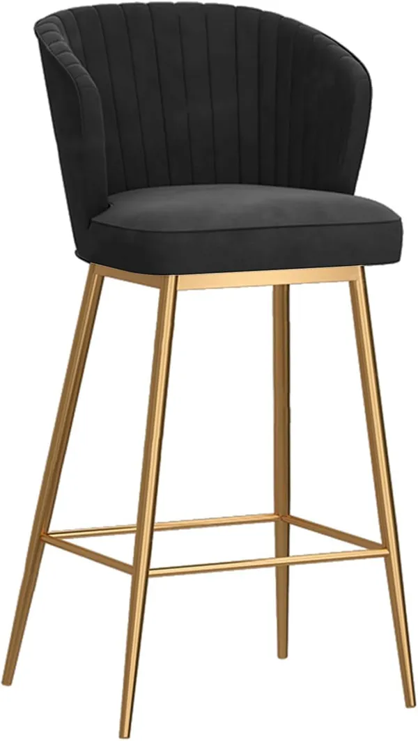 Velvet_Bar_Stool_With_Backrest