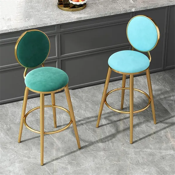Velvet_Bar_Stool_With_Backrest