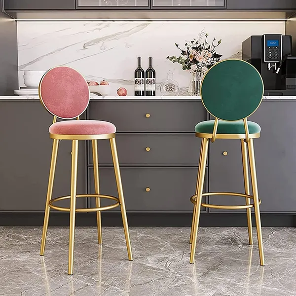 Velvet_Bar_Stool_With_Backrest